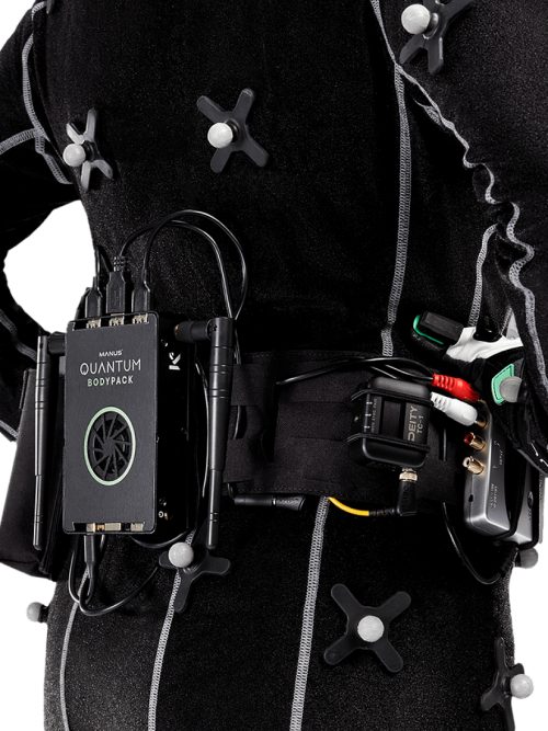 Quantum Bodypack de Manus con grabación de movimiento a 120 fps y transmisión Wi-Fi en tiempo real