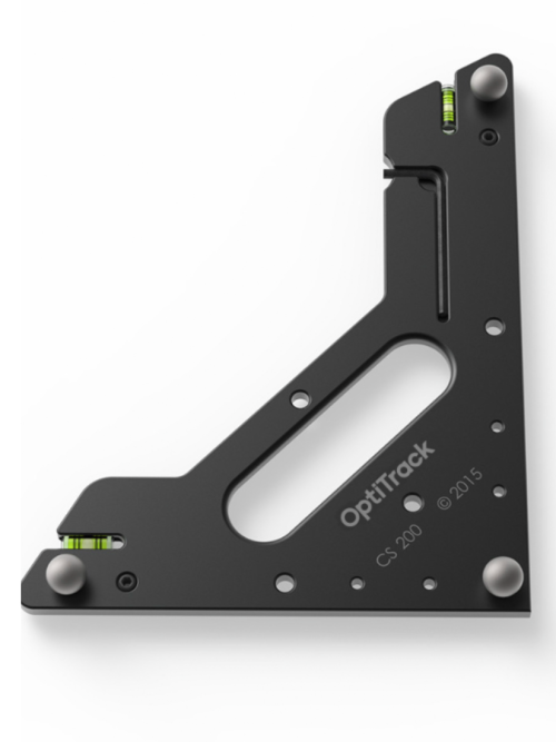 Escuadra de calibración OptiTrack CS-200 para sistemas de captura de movimiento, diseñada para alineación precisa y confiable.