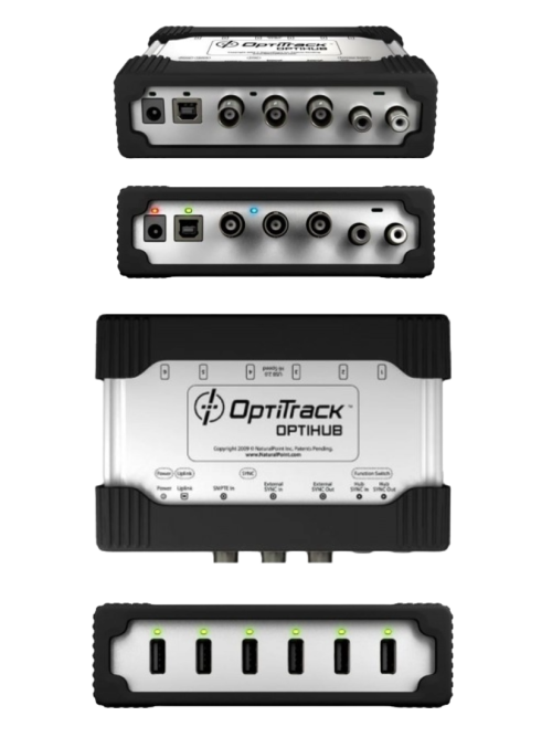 OptiTrack OptiHub 2, hub de captura de movimiento con 6 puertos, sincronización avanzada y compatibilidad con cámaras Flex 13 y Flex 3
