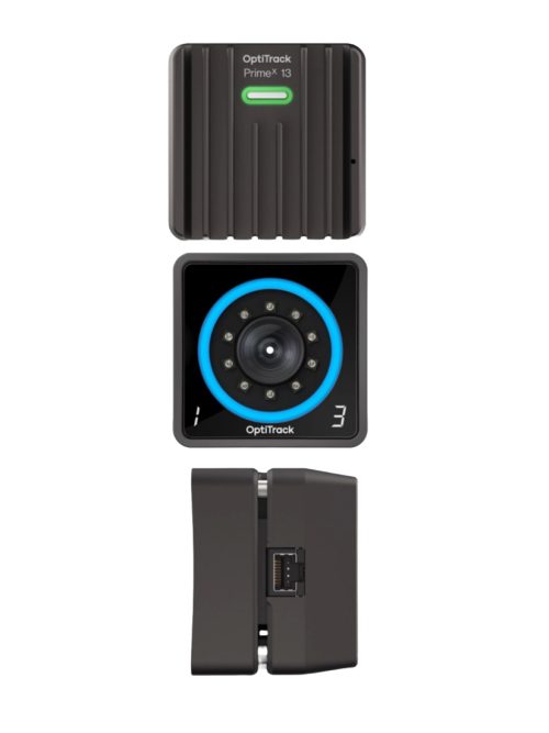 OptiTrack PrimeX 13, cámara de captura de movimiento con alta precisión y velocidad para entornos profesionales.