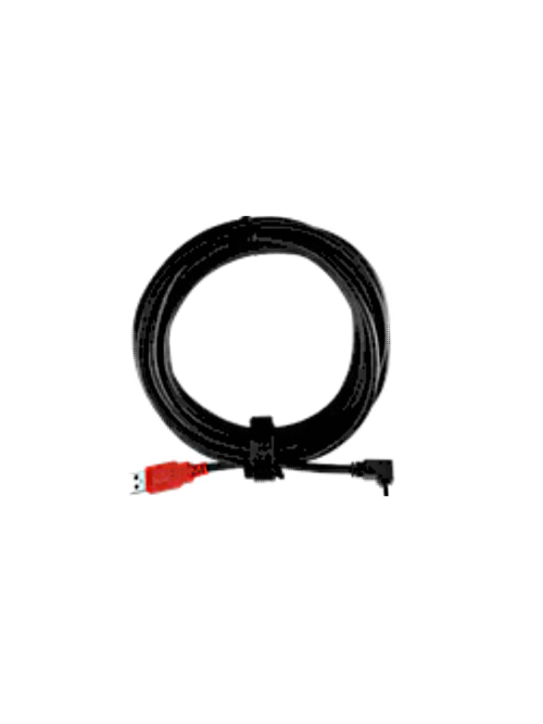 USB Camera Cable – Down Angle 1.8 Mt con conector Mini-B en ángulo hacia abajo, ideal para cámaras FLEX y setups de mocap