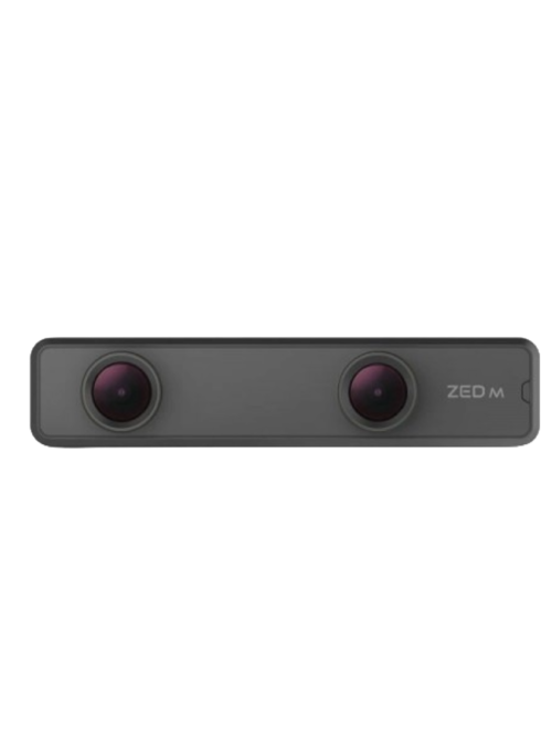 ZED Mini Stereo Camera para realidad aumentada y robótica con detección de profundidad.