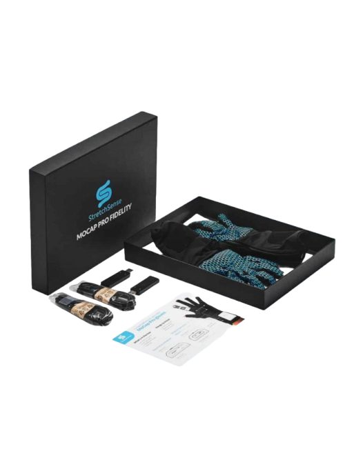 Pro Fidelity Glove con Hand Engine Pro Software para captura de movimiento precisa y detallada en animación, VR y AR.