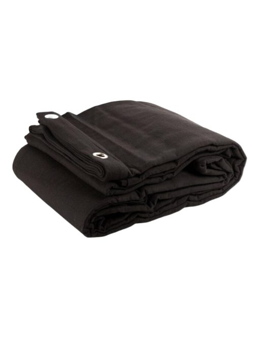 Cortinas negras para estudios profesionales, ideales para salas de grabación, escenarios y espacios audiovisuales