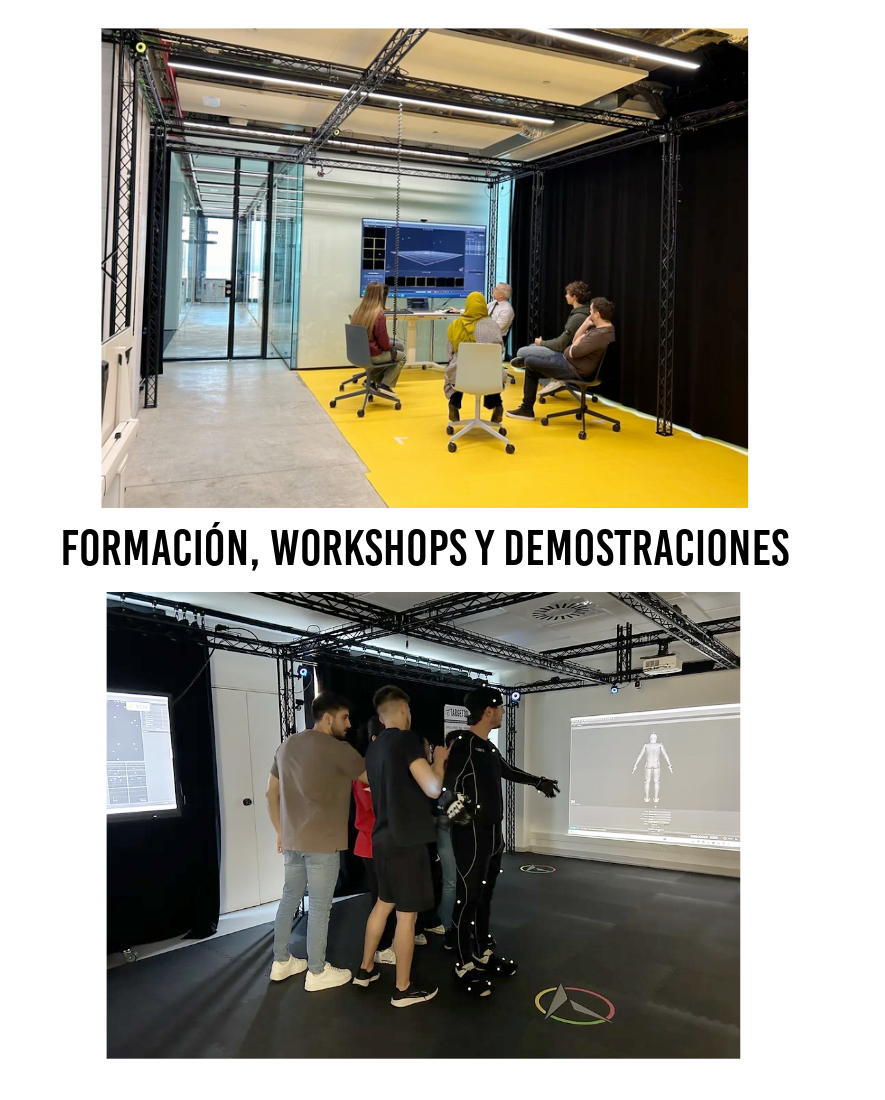 Formación y workshops en tecnologias innovadoras y captura de movimiento en Mocap Lab Valencia
