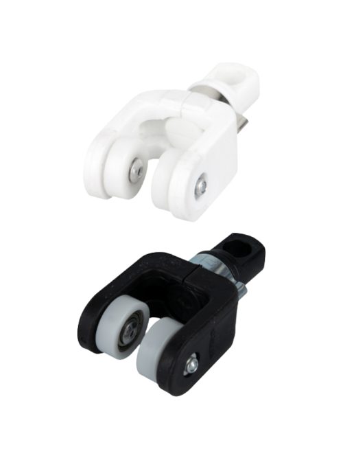 Wentex Eurotrack Runner 2 Wheel para cortinas con dos ruedas, ideal para sistemas de suspensión, fácil instalación con mosquetón o gancho en S.