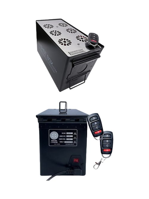 Laser Ammo Cajas Gun Shot + estuche negro