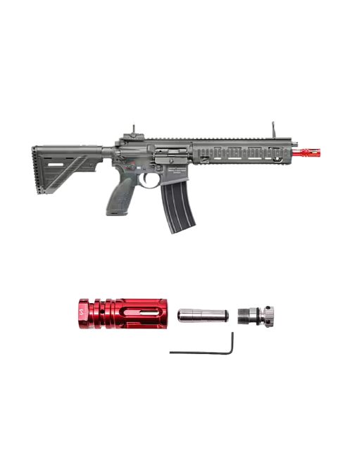 Rifle de entrenamiento LM4D PTR con retroceso y láser IR para simuladores y prácticas tácticas realistas