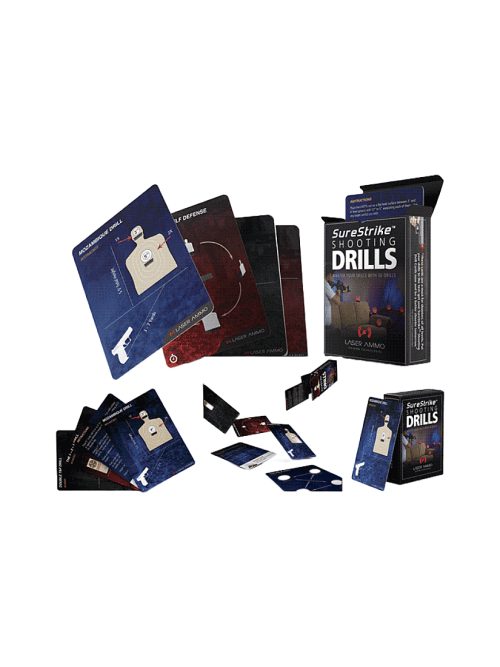 Laser Ammo SureStrike Shooting Drills - 50 tarjetas de formación sobre armas de fuego