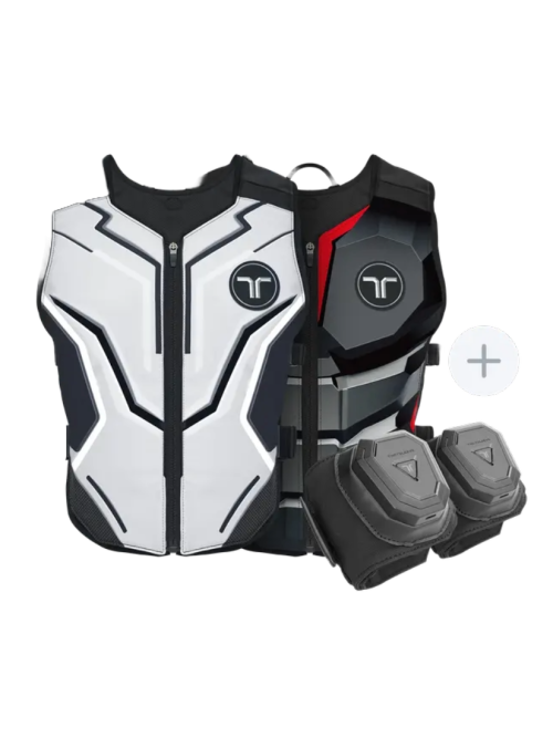 img src="starter-bundle.jpg" alt="bHaptics Starter Bundle Kit de Realidad Virtual con Retroalimentación Háptica