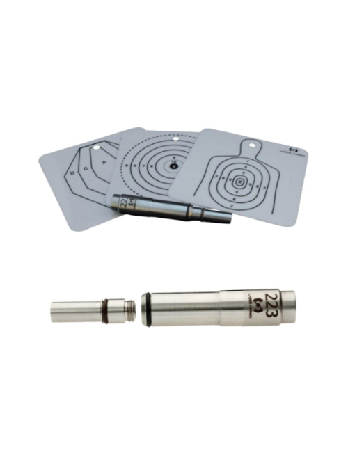 Laser Ammo 9mm Laser Cartridge for Red Glock 17R. Incluye Red Visible Laser Cartucho w/ 17R tapa de vibración, tubo largo de seguridad y tuerca de seguridad